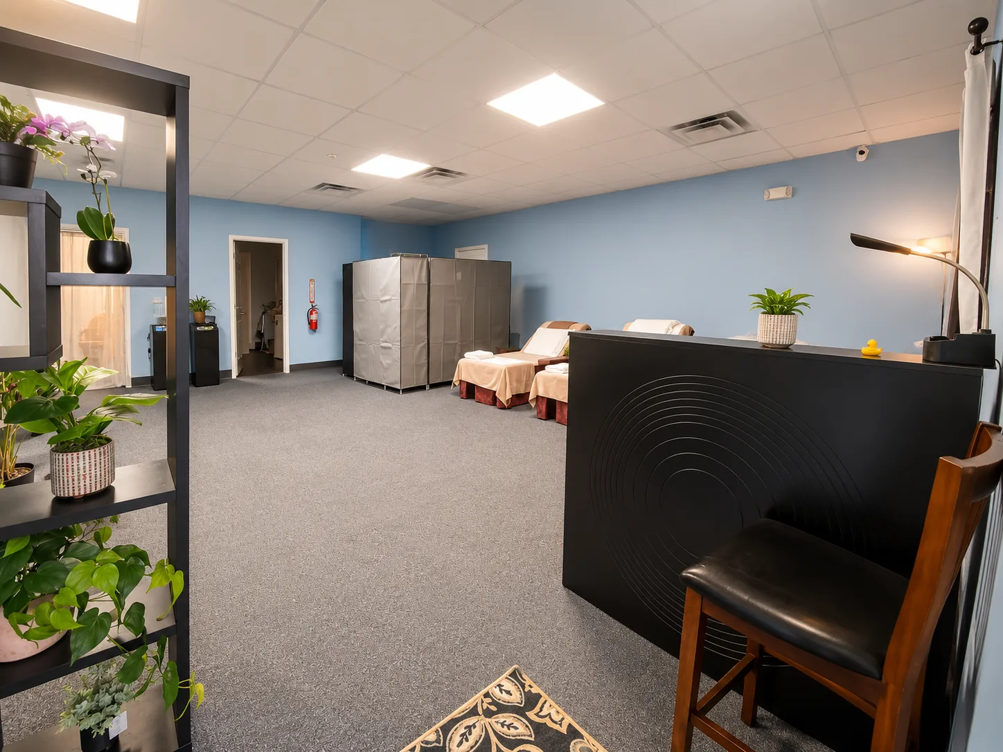 Reception area at Zen Spa in Raymore