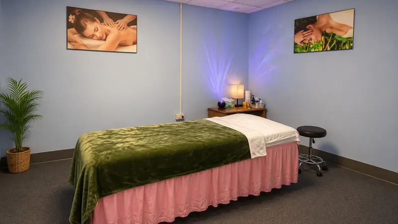 Private massage treatment room 1 at Zen Spa in Raymore MO